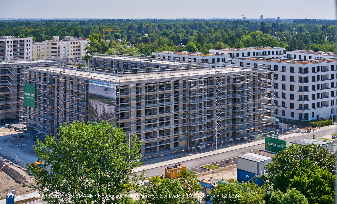 02.06.2023 - aktuelle Fotos von der Baustelle Alexisquartier in Neuperlach in München